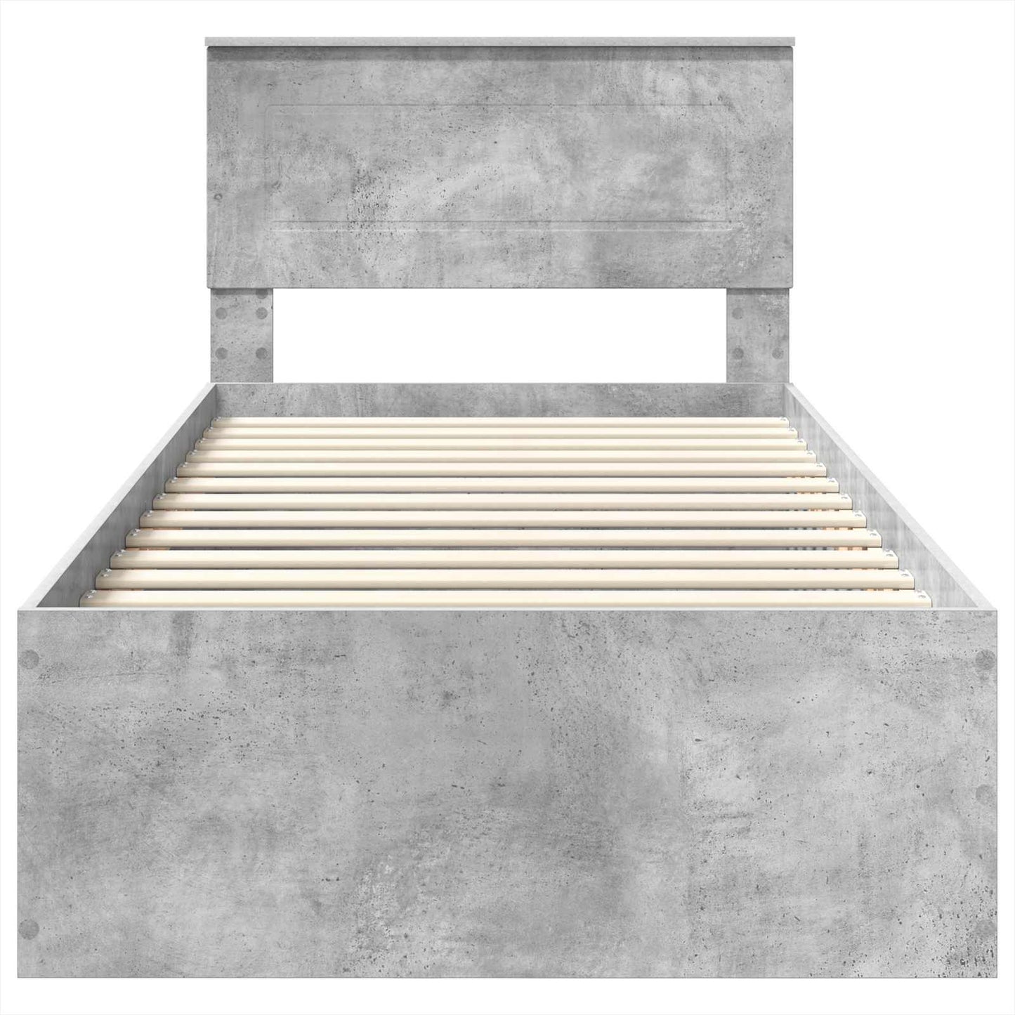 Bed Frame Concrete Grey 100 x 200 cm Engineered Wood
