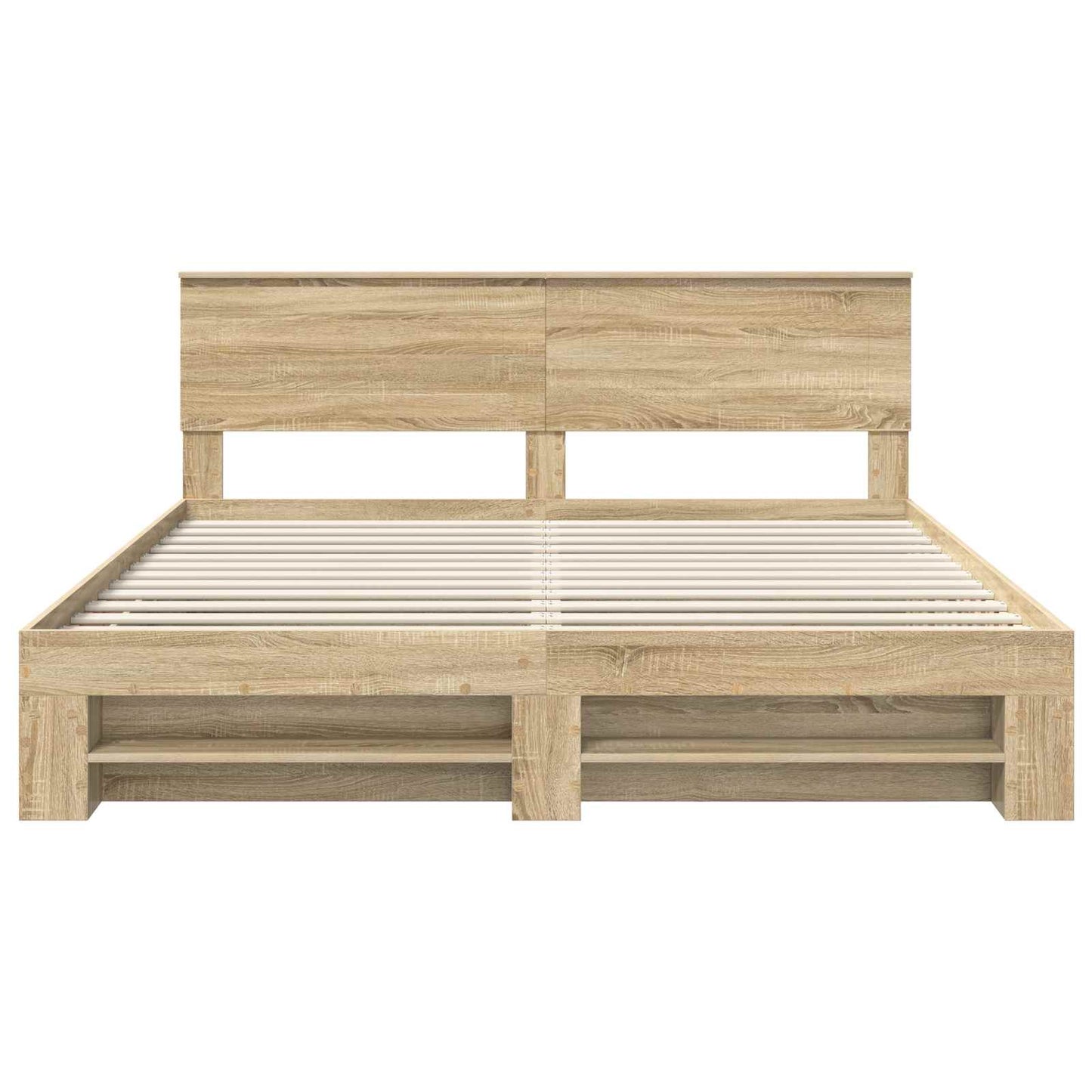 Bed Frame Sonoma Oak 180 x 200 cm Engineered Wood
