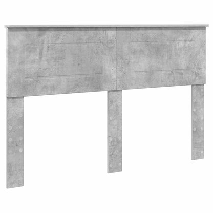 Bed Frame Concrete Grey 140 x 200 cm Engineered Wood