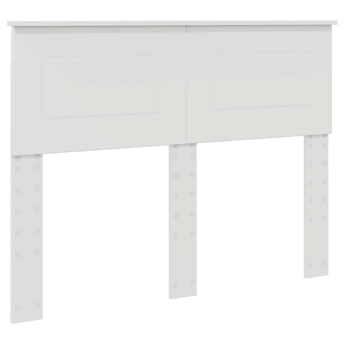 Bed Frame with Headboard White 137 x 203 cm Engineered Wood