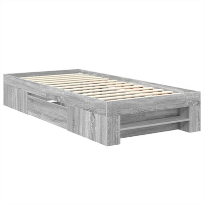 Bed Frame Grey Sonoma 80 x 200 cm Engineered Wood
