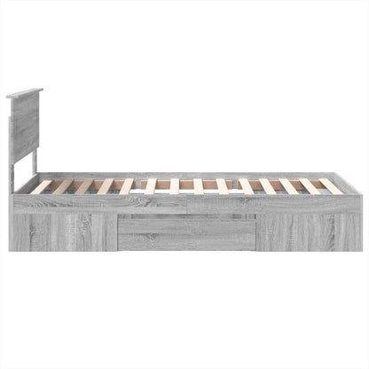 Bed Frame Grey Sonoma 80 x 200 cm Engineered Wood