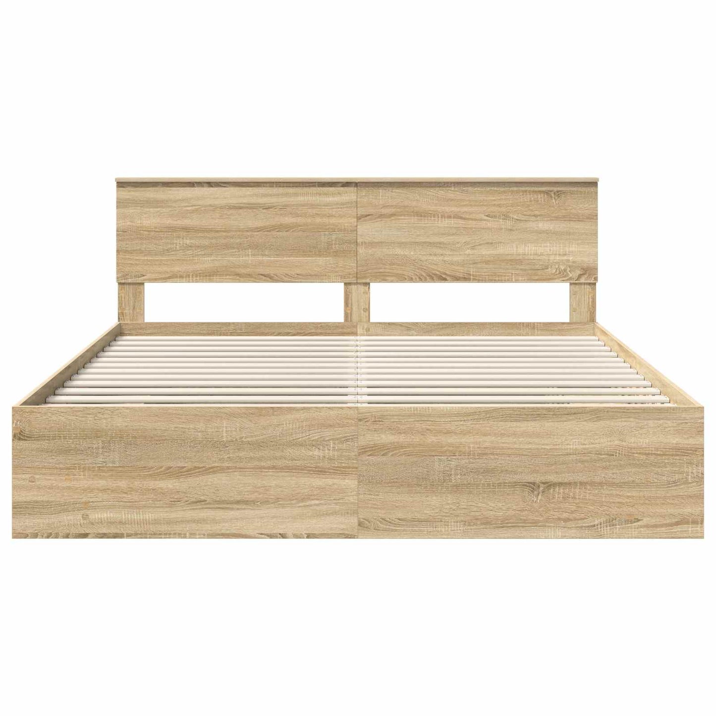 Bed Frame Sonoma Oak 180 x 200 cm Engineered Wood