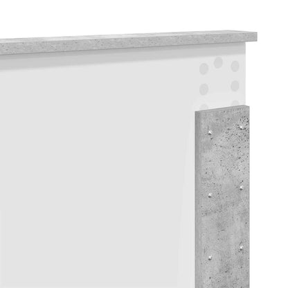 Bed Frame Concrete Grey 140 x 200 cm Engineered Wood