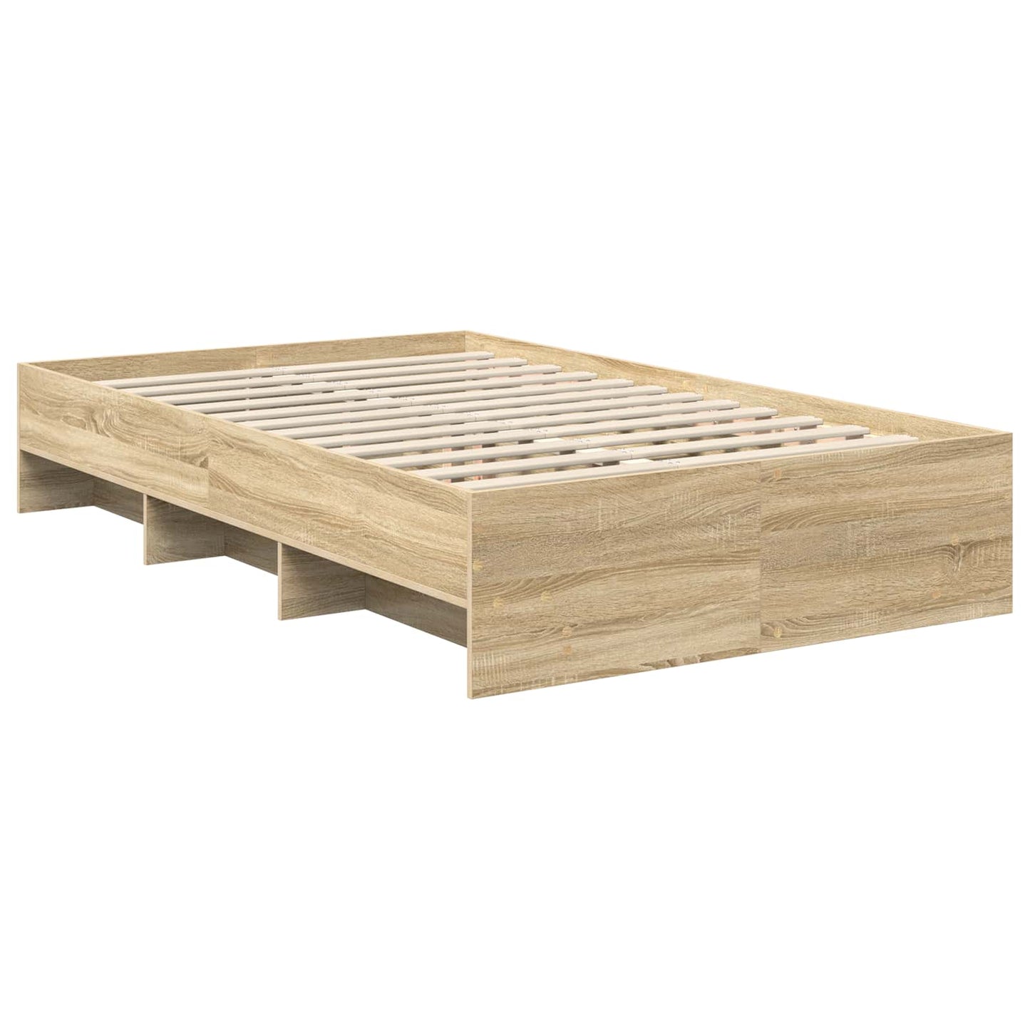Bed Frame Sonoma Oak 120 x 123 cm Engineered Wood