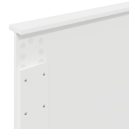 Bed Frame with Headboard White 80 x 200 cm Engineered Wood