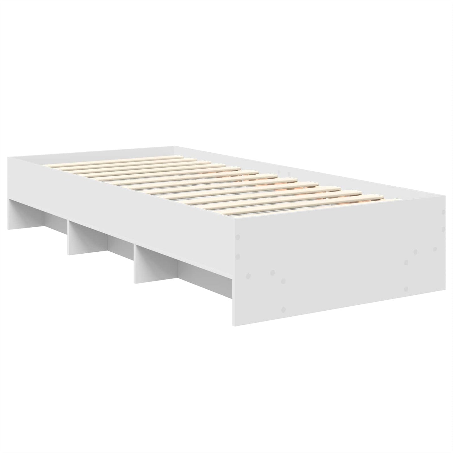 Bed Frame with Headboard White 80 x 200 cm Engineered Wood