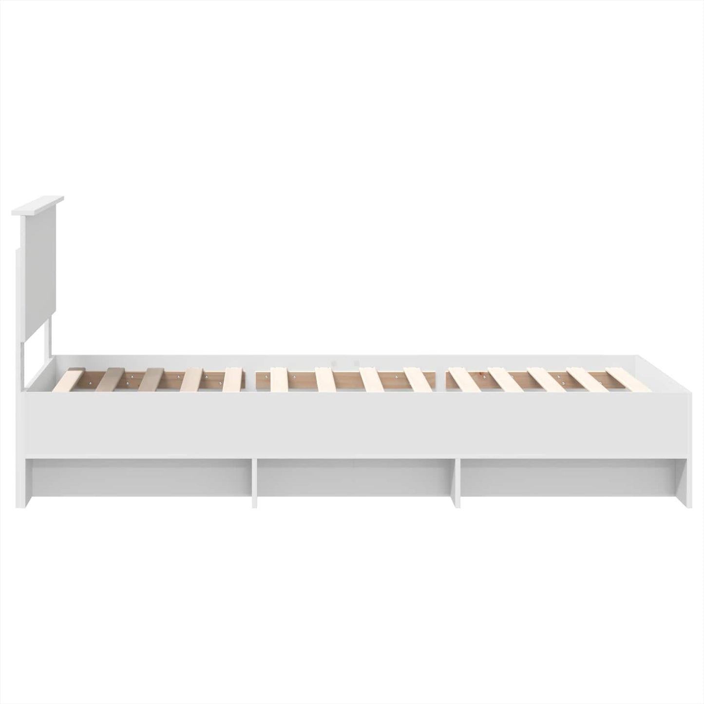 Bed Frame with Headboard White 80 x 200 cm Engineered Wood