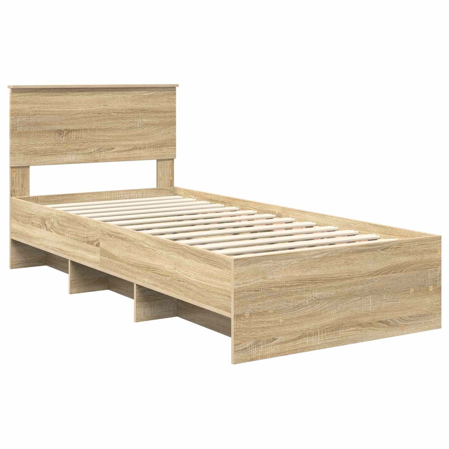 Bed Frame with Headboard Sonoma Oak 80 x 200 cm Engineered Wood