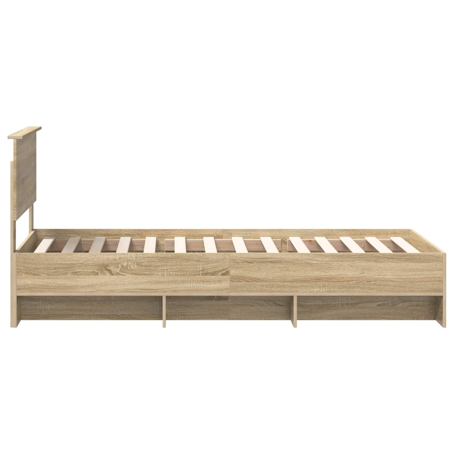 Bed Frame with Headboard Sonoma Oak 80 x 200 cm Engineered Wood
