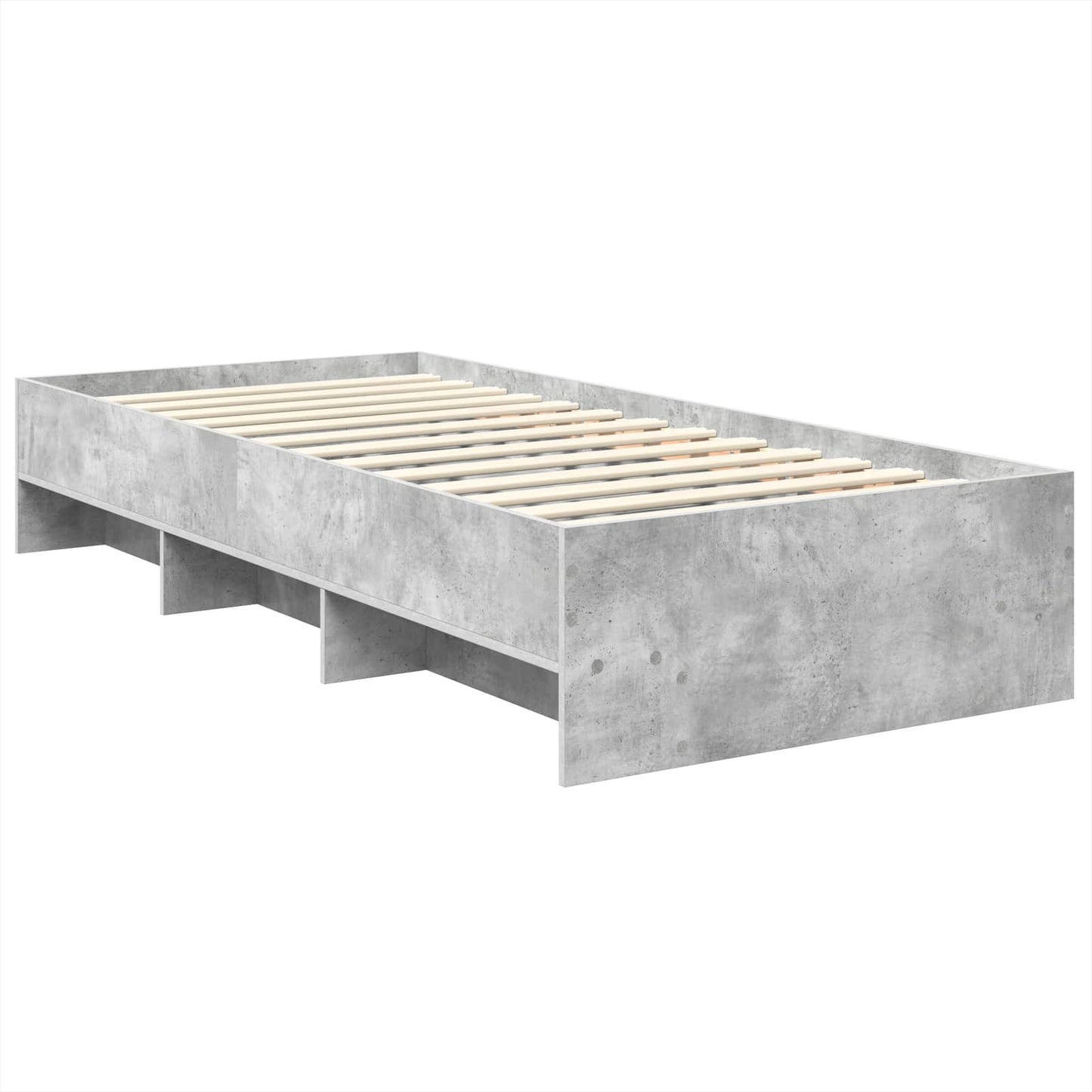 Bed Frame Concrete Grey 80 x 200 cm Engineered Wood
