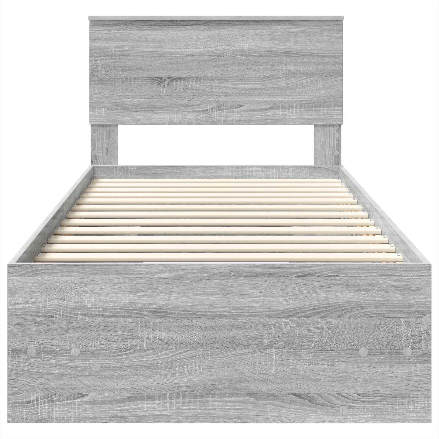 Bed Frame Grey Sonoma 80 x 200 cm Engineered Wood