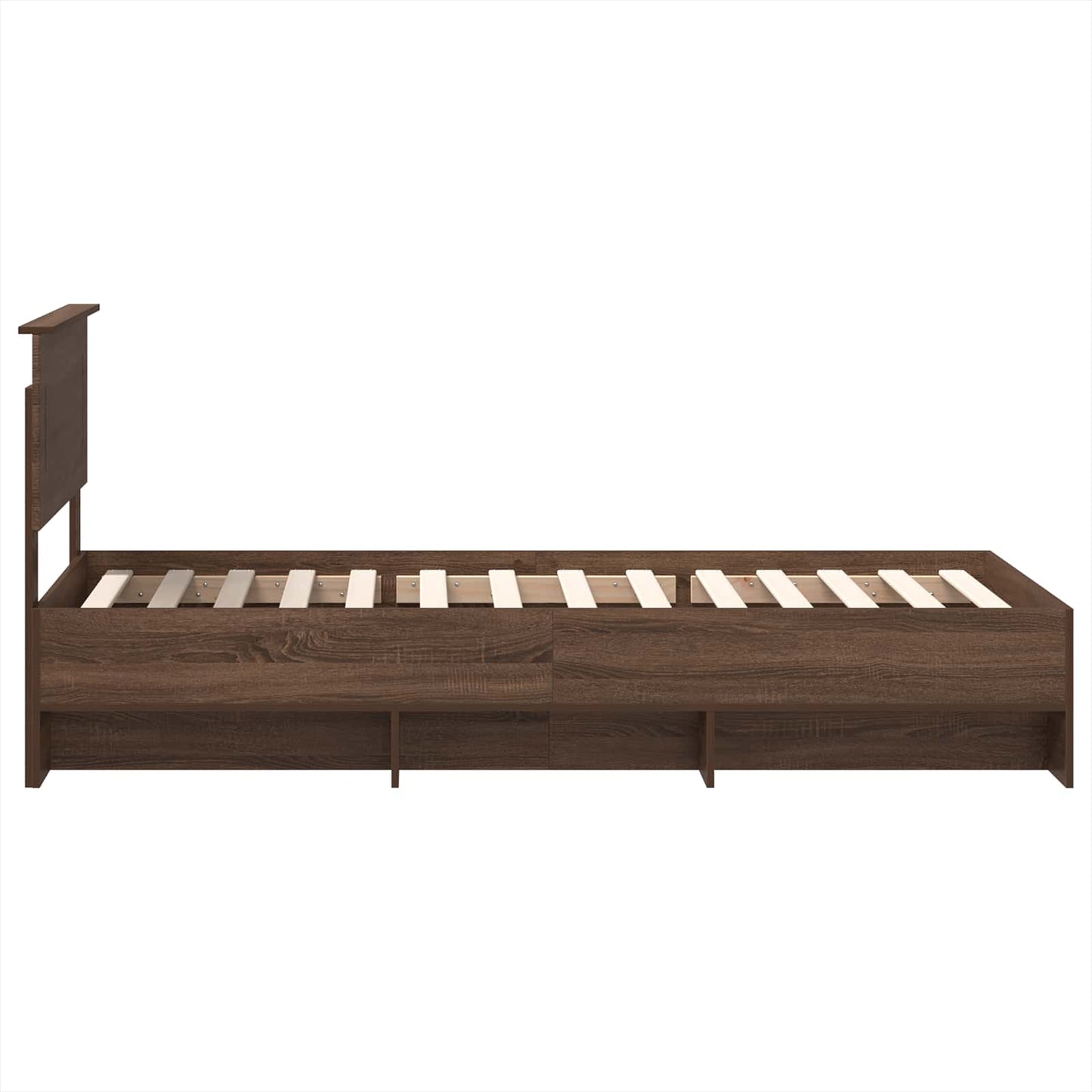Bed Frame with Headboard Brown Oak 80 x 200 cm Engineered Wood