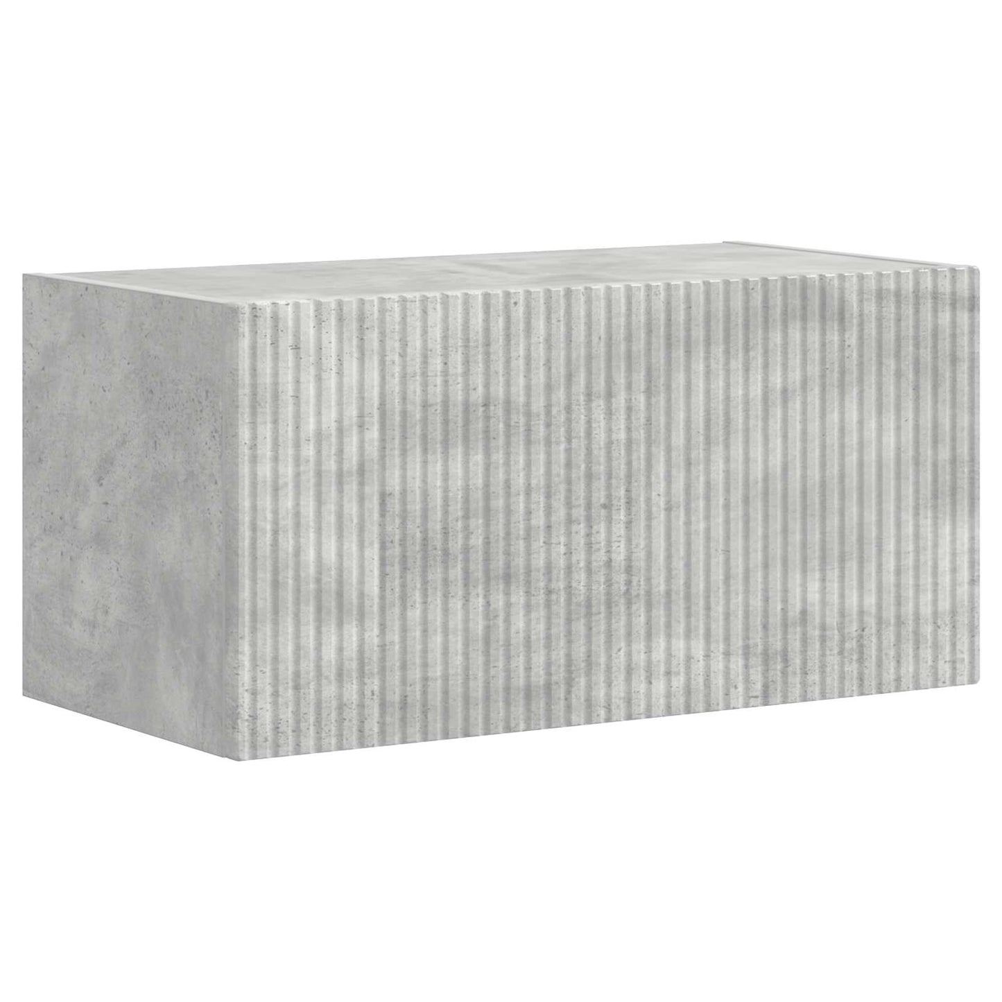 TV Wall Cabinet Set 4 pcs Concrete Grey Engineered Wood