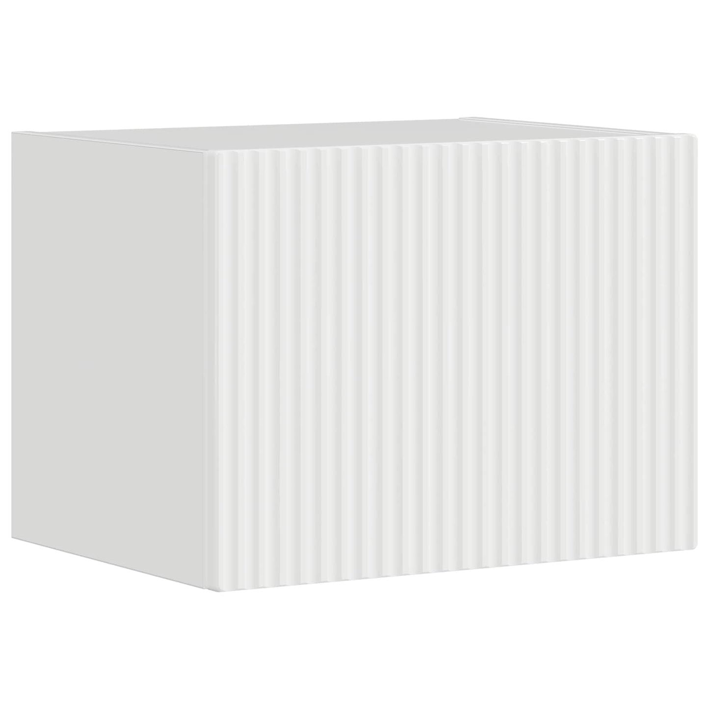 TV Wall Cabinet Set 4 pcs High Gloss White Engineered Wood