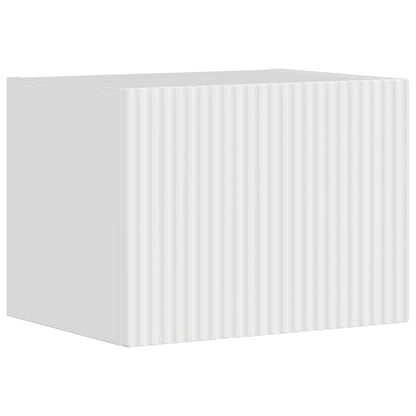 TV Wall Cabinet Set 4 pcs High Gloss White Engineered Wood