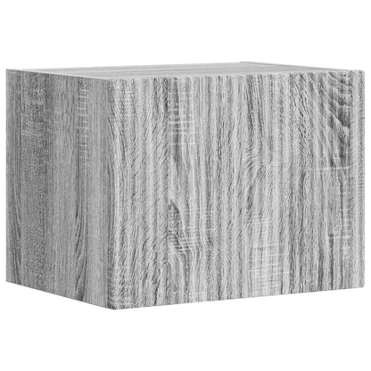 TV Wall Cabinet Set 4 pcs Grey Sonoma Engineered Wood