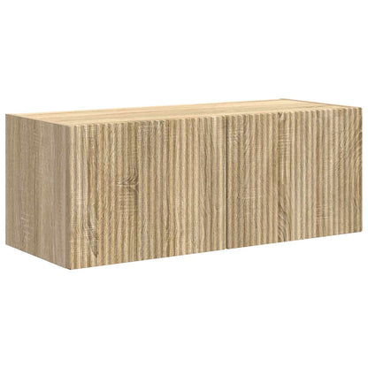 TV Wall Cabinet Set 4 pcs Sonoma Oak Engineered Wood