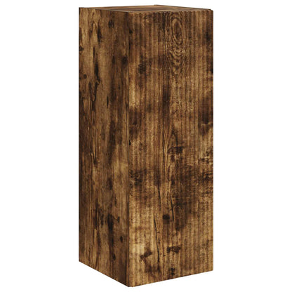 TV Wall Cabinet Set 4 pcs Smoked Oak Engineered Wood