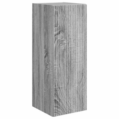 TV Wall Cabinet Set 4 pcs Grey Sonoma Engineered Wood