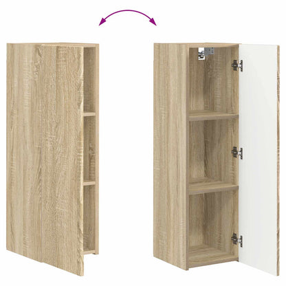 TV Wall Cabinet Set 4 pcs Sonoma Oak Engineered Wood