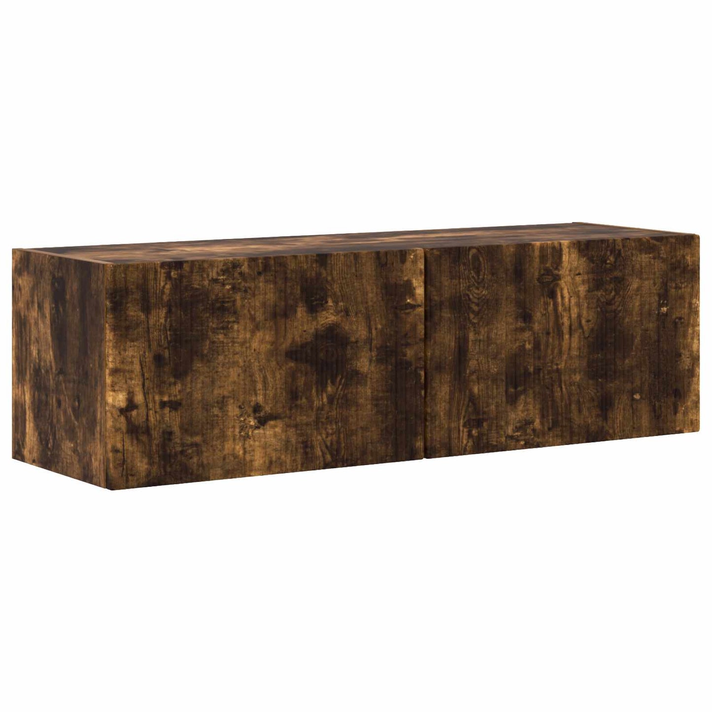 TV Wall Cabinet Set 4 pcs Smoked Oak Engineered Wood
