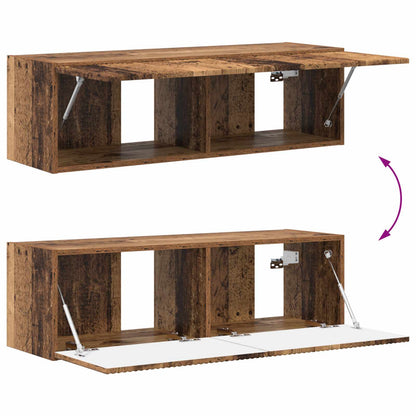 TV Wall Cabinet Set 4 pcs 29.5 x 31 x 100 cm Old Wood