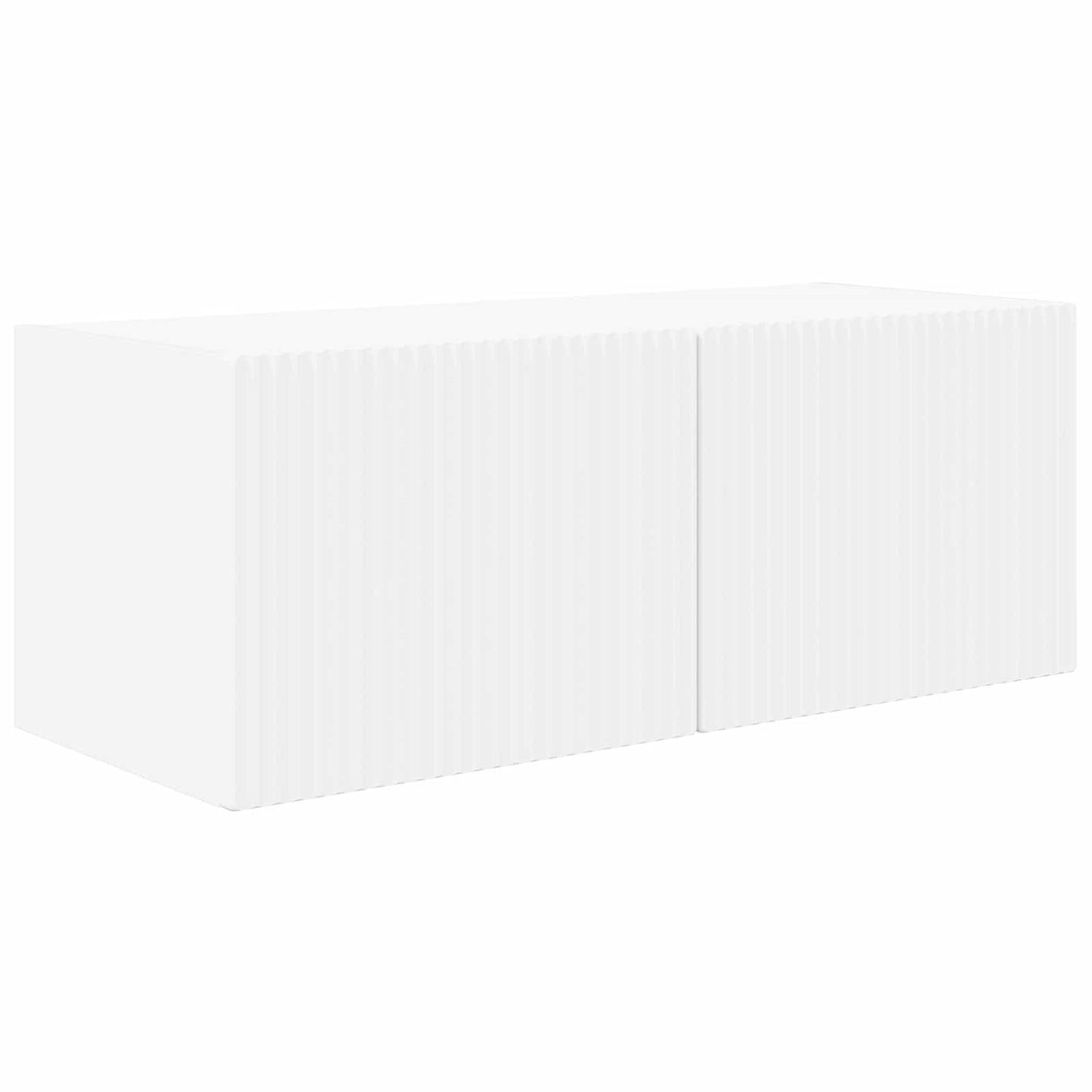 TV Wall Cabinet Set 4 pcs White Engineered Wood