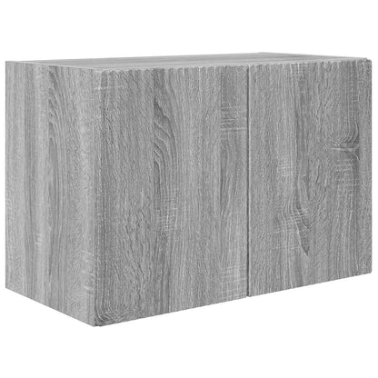 TV Wall Cabinet Set 4 pcs Grey Sonoma Engineered Wood