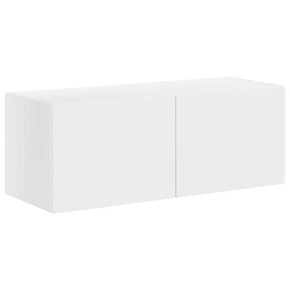 TV Wall Cabinet Set Wall-mounted 6 pcs White