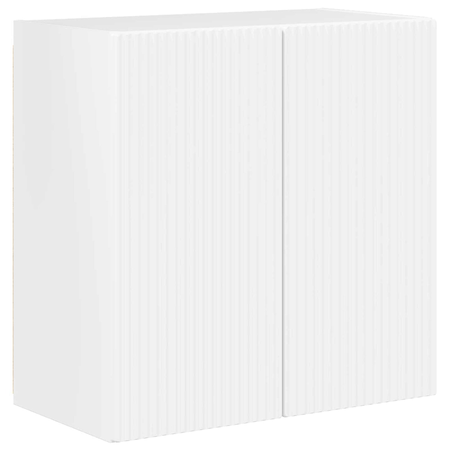 TV Wall Cabinet Set Wall-mounted 6 pcs High Gloss White