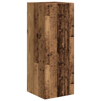 TV Wall Cabinet Set Wall-mounted 6 pcs Old Wood
