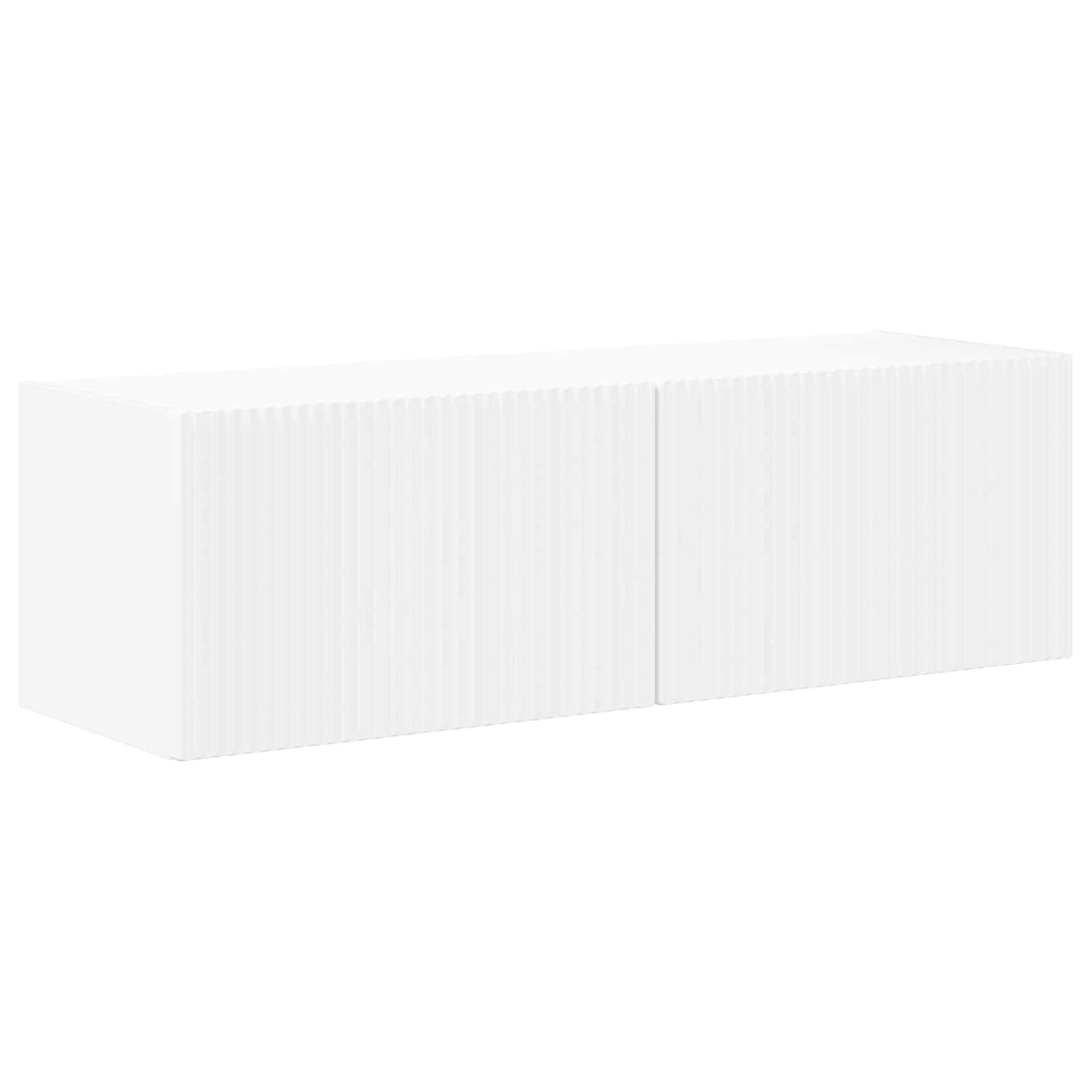 TV Wall Cabinet Set Wall-mounted 6 pcs White