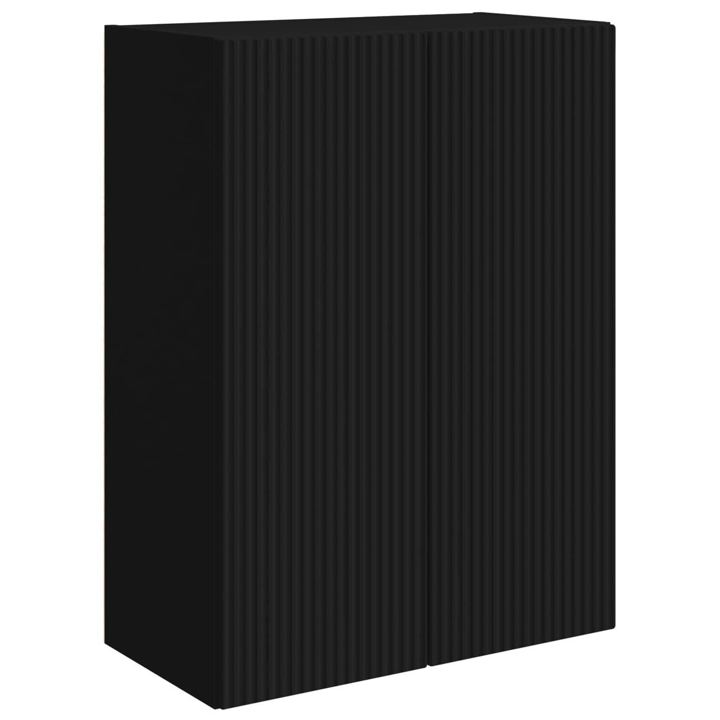 TV Wall Cabinet Set 6 pcs Black