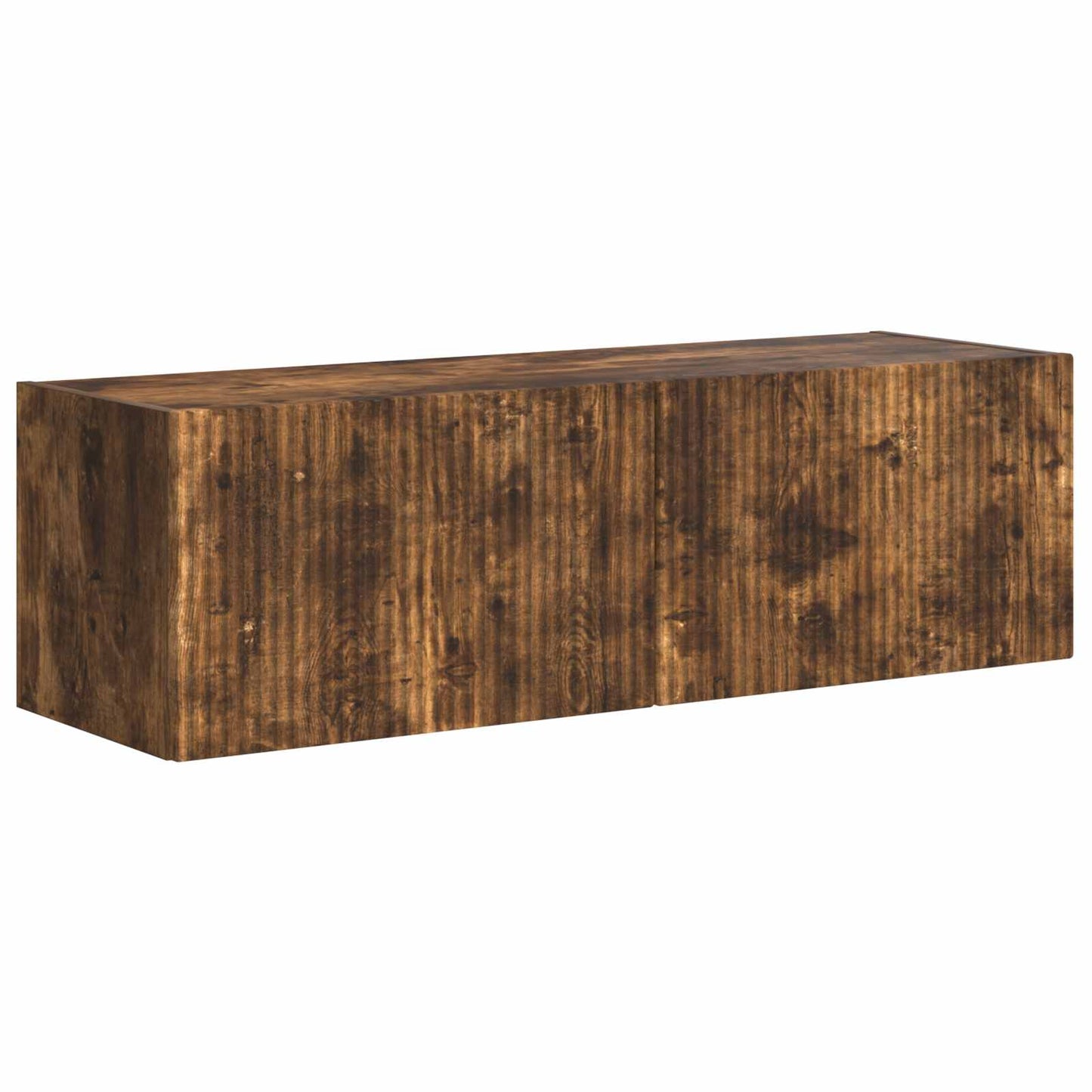 TV Wall Cabinet Set Wall-mounted 6 pcs Smoked Oak