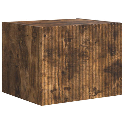 TV Wall Cabinet Set Wall-mounted 6 pcs Smoked Oak