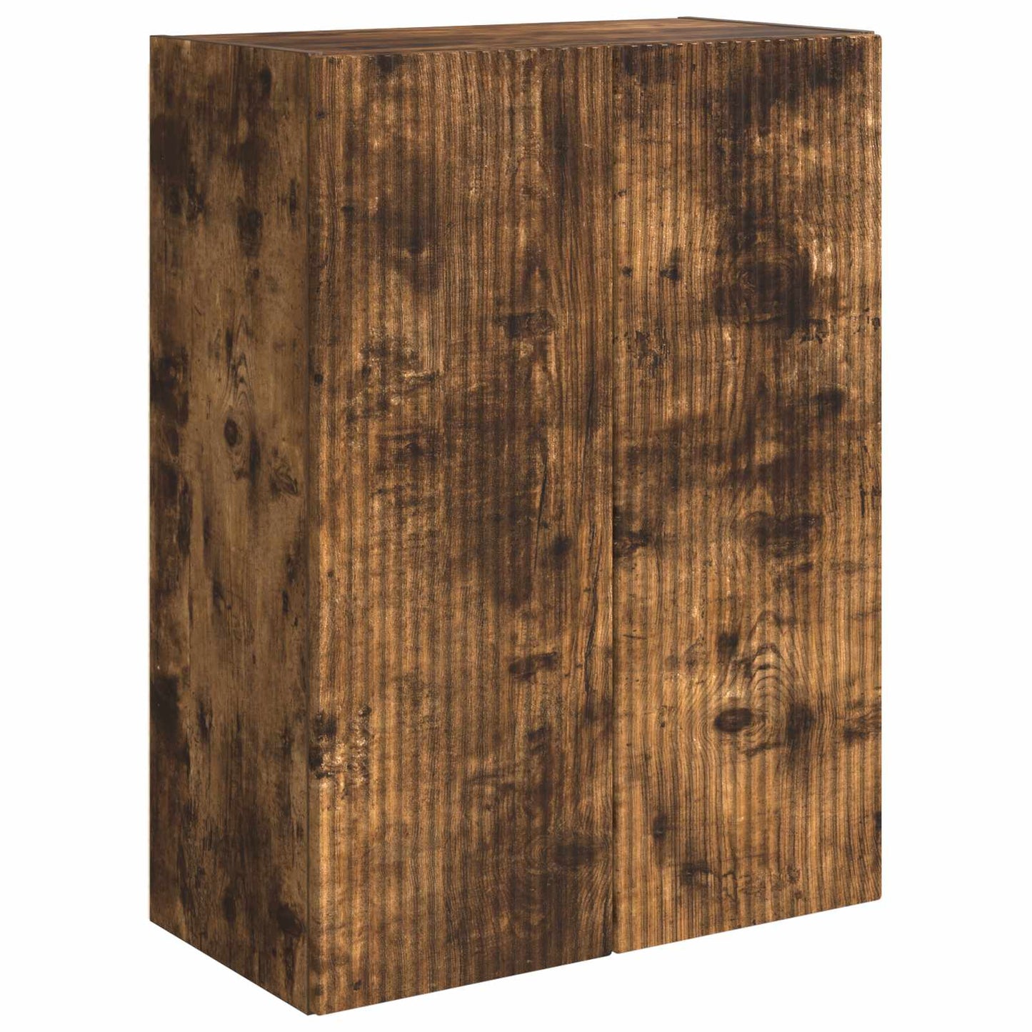 TV Wall Cabinet Set Wall-mounted 6 pcs Smoked Oak