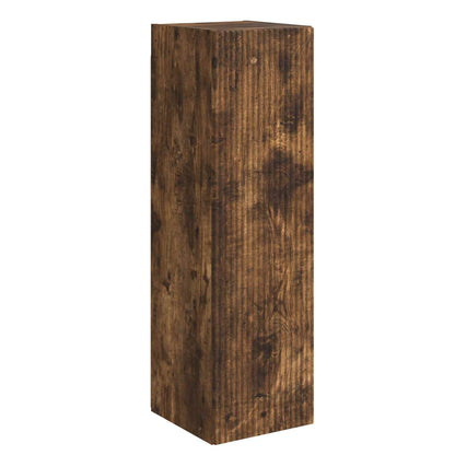 TV Wall Cabinet Set Wall-mounted 6 pcs Smoked Oak