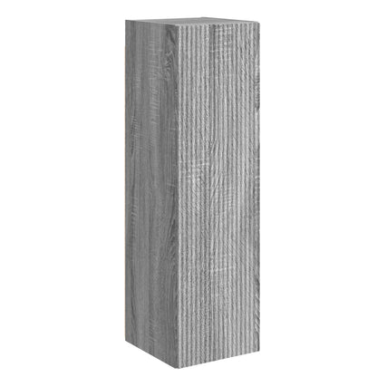 TV Wall Cabinet Set Wall-mounted 6 pcs Grey Sonoma