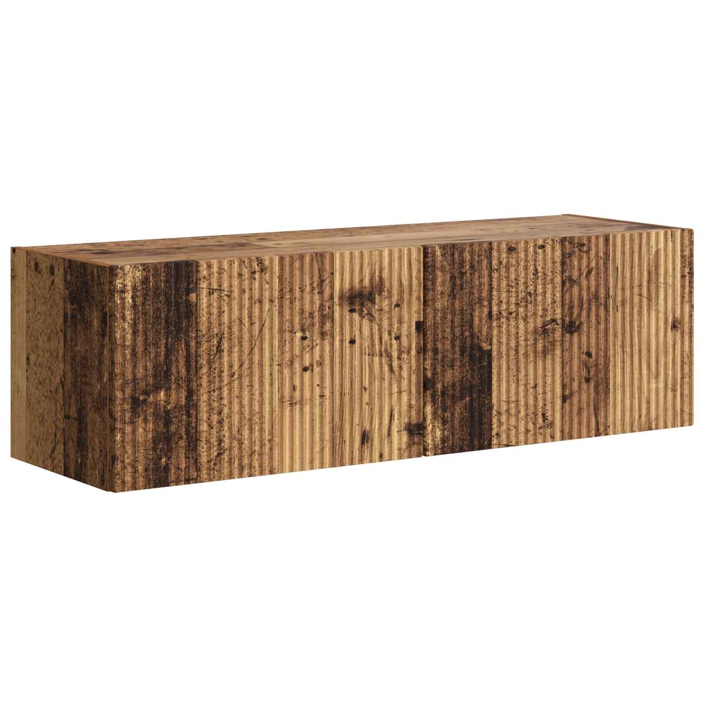 TV Wall Cabinet Set Wall-mounted 6 pcs Old Wood