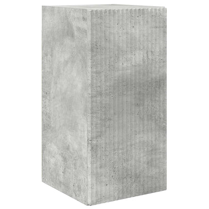 TV Cabinet Set Wall-mounted 2 pcs Concrete Grey Engineered Wood