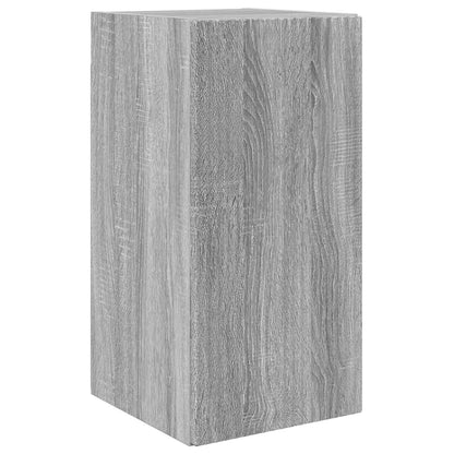 TV Cabinet Set Wall-mounted 2 pcs Grey Sonoma Engineered Wood