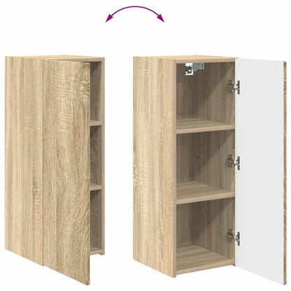 TV Cabinet Set Wall-mounted 2 pcs Sonoma Oak Engineered Wood