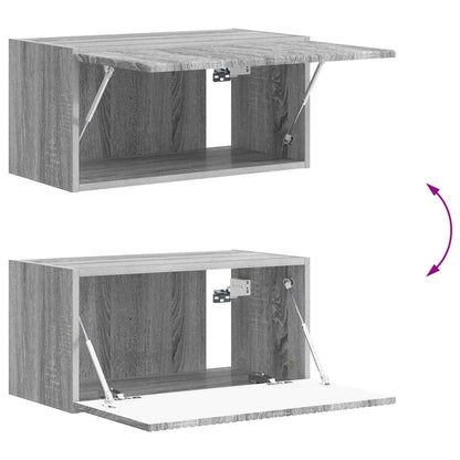 TV Cabinet Set Wall-mounted 2 pcs Grey Sonoma Engineered Wood