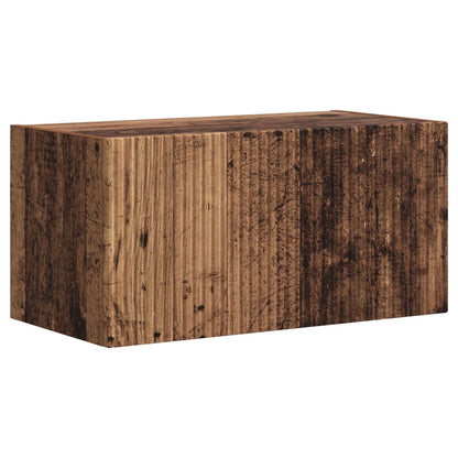 TV Cabinet Set Wall-mounted 2 pcs Old Wood Engineered Wood