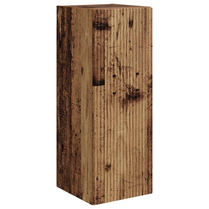 TV Cabinet Set Wall-mounted 2 pcs Old Wood Engineered Wood