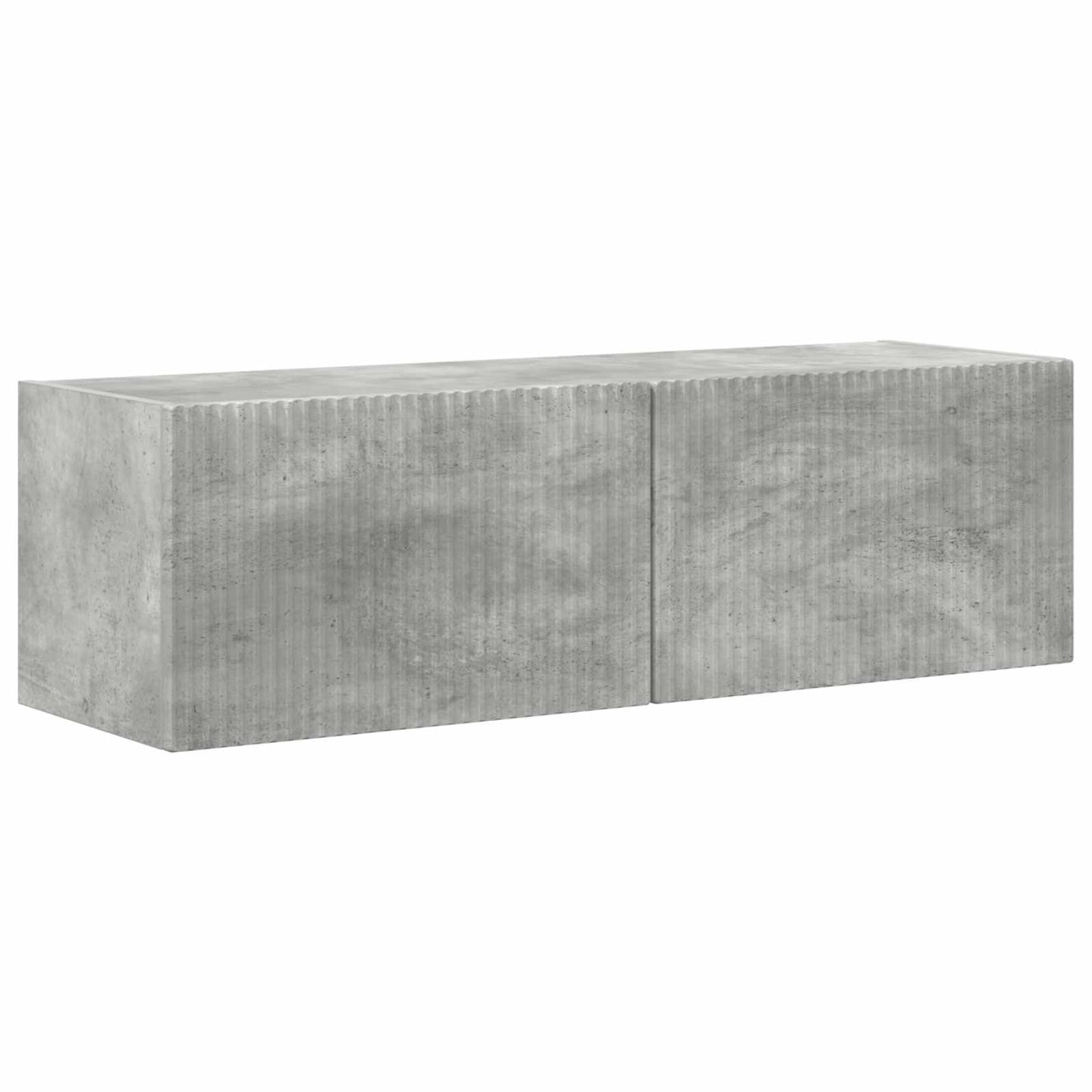 TV Cabinet Set Wall-mounted 3 pcs Concrete Grey Engineered Wood