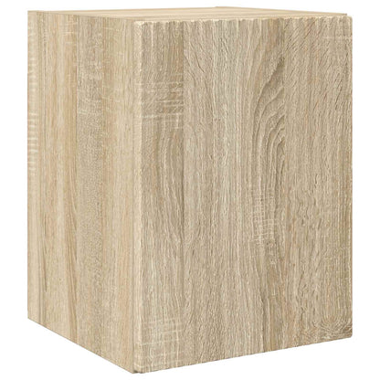 TV Cabinet Set Wall-mounted 4 pcs Sonoma Oak Engineered Wood