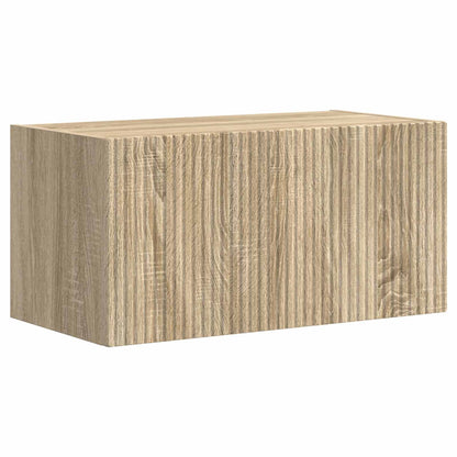 TV Cabinet Set Wall-mounted 4 pcs Sonoma Oak Engineered Wood