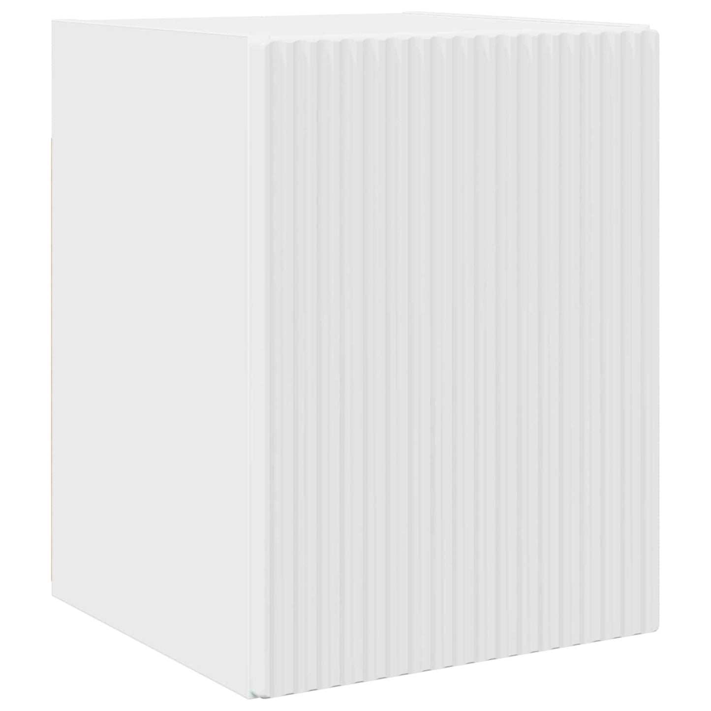 TV Cabinet Set 4 pcs High Gloss White Engineered Wood